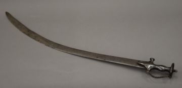 An 18th/19th century Indo-Persian Tulwar. 88 cm long.