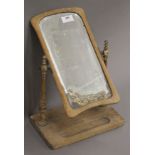 A French dressing table mirror. 26 cm wide.