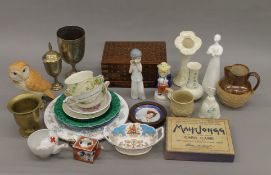 A quantity of miscellaneous ceramics, metalware, etc.