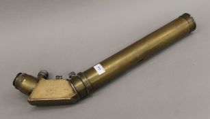 A W Ottway and Co brass military Power 7 telescope for high angle gun 1962, dated 1943.