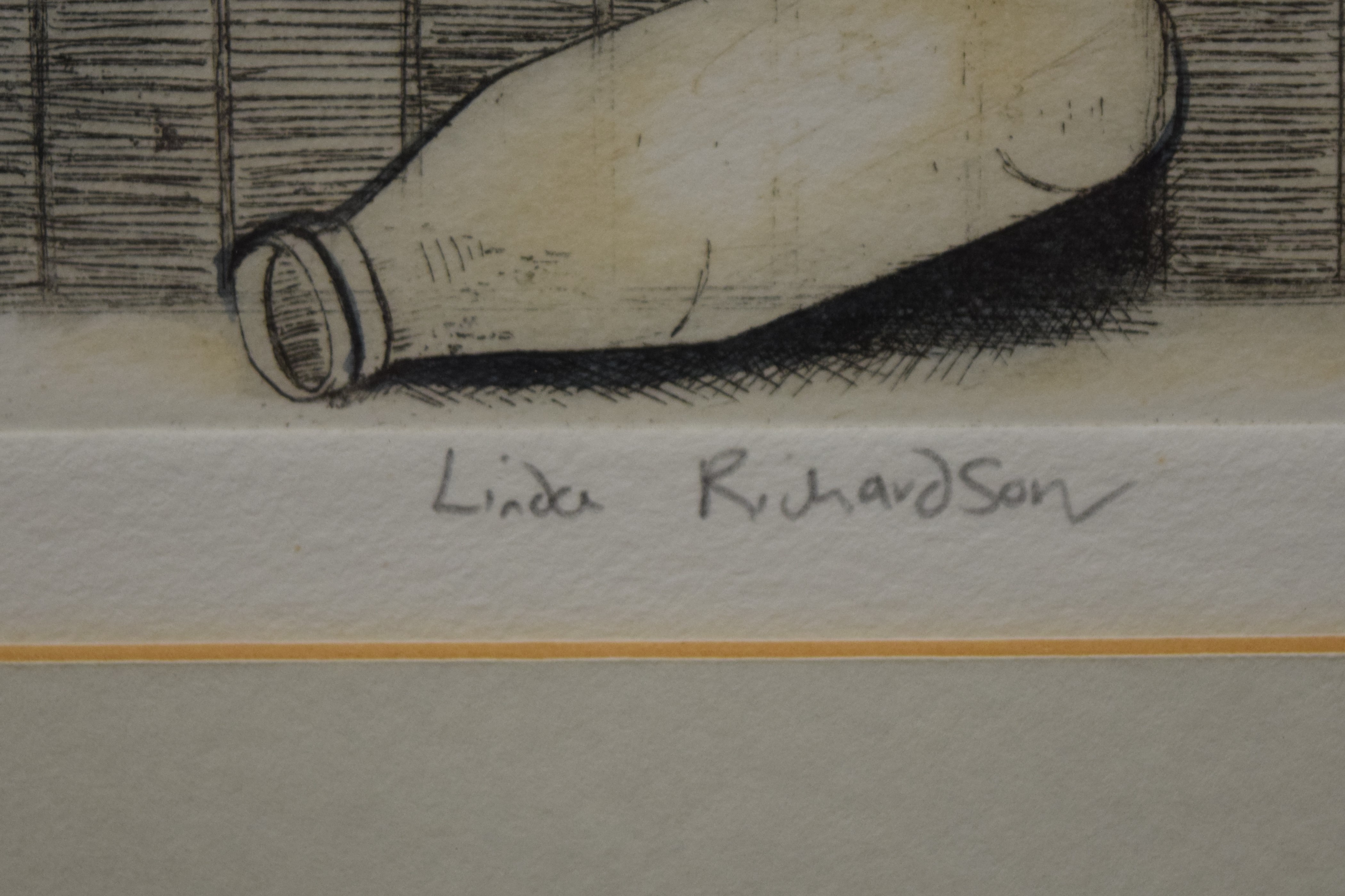 LINDA RICHARDSON, 'Empty Dish', etching, signed, titled and numbered 28/250 to margin, - Image 3 of 3