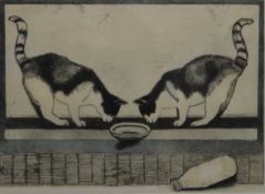 LINDA RICHARDSON, 'Empty Dish', etching, signed, titled and numbered 28/250 to margin,