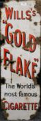 An original Wills's Gold Flake enamel advertising sign. 91 cm high.