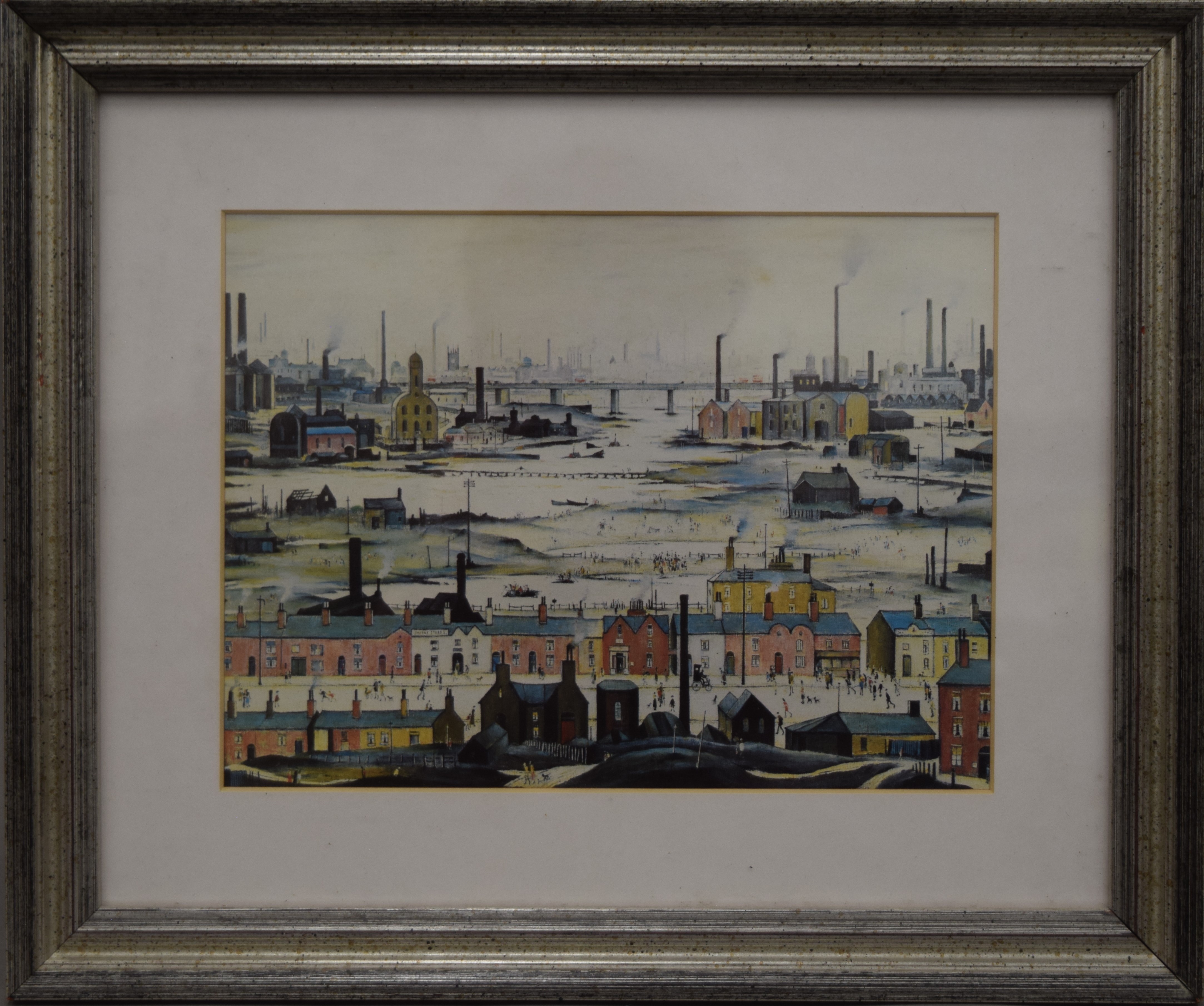 Four L S Lowry prints, each framed and glazed. The largest 34.5 x 29 cm overall. - Image 3 of 6