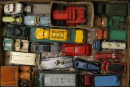 A collection of Dinky and Crescent toys.