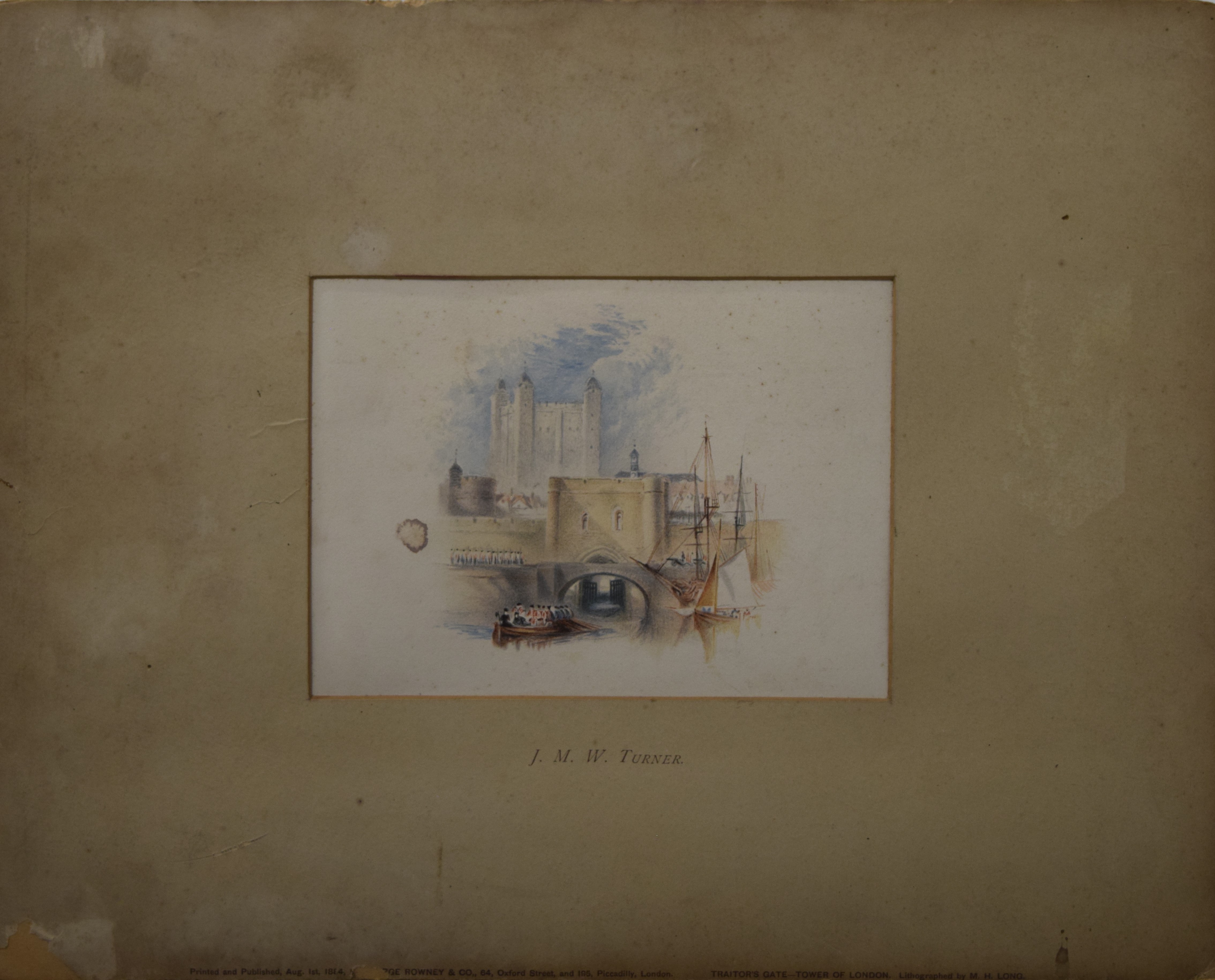 Four coloured prints After J M W TURNER, printed and published by George Rowney and Co, - Image 8 of 8