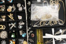 A large quantity of various costume jewellery.