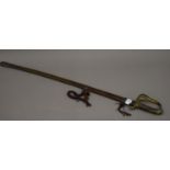 A William IV dress sword in scabbard. 97 cm long.