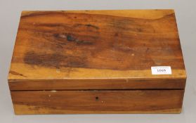 A Victorian writing slope. 35 cm wide.