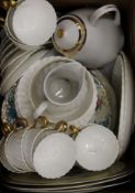 A quantity of porcelain, including Minton tea wares. cabinet plates, etc.