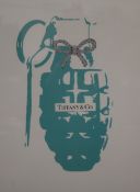 DEATH NYC, Tiffany Grenade, print, framed and glazed. 41.5 x 51.5 cm.
