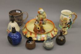 A quantity of various porcelain and Studio Pottery.