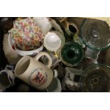 A quantity of miscellaneous ceramics, glass, etc.