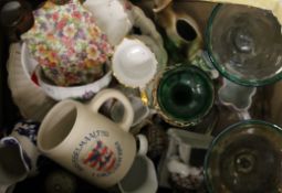 A quantity of miscellaneous ceramics, glass, etc.