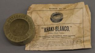 A Pickering and Sons Khaki-Blanco, with original instructions.