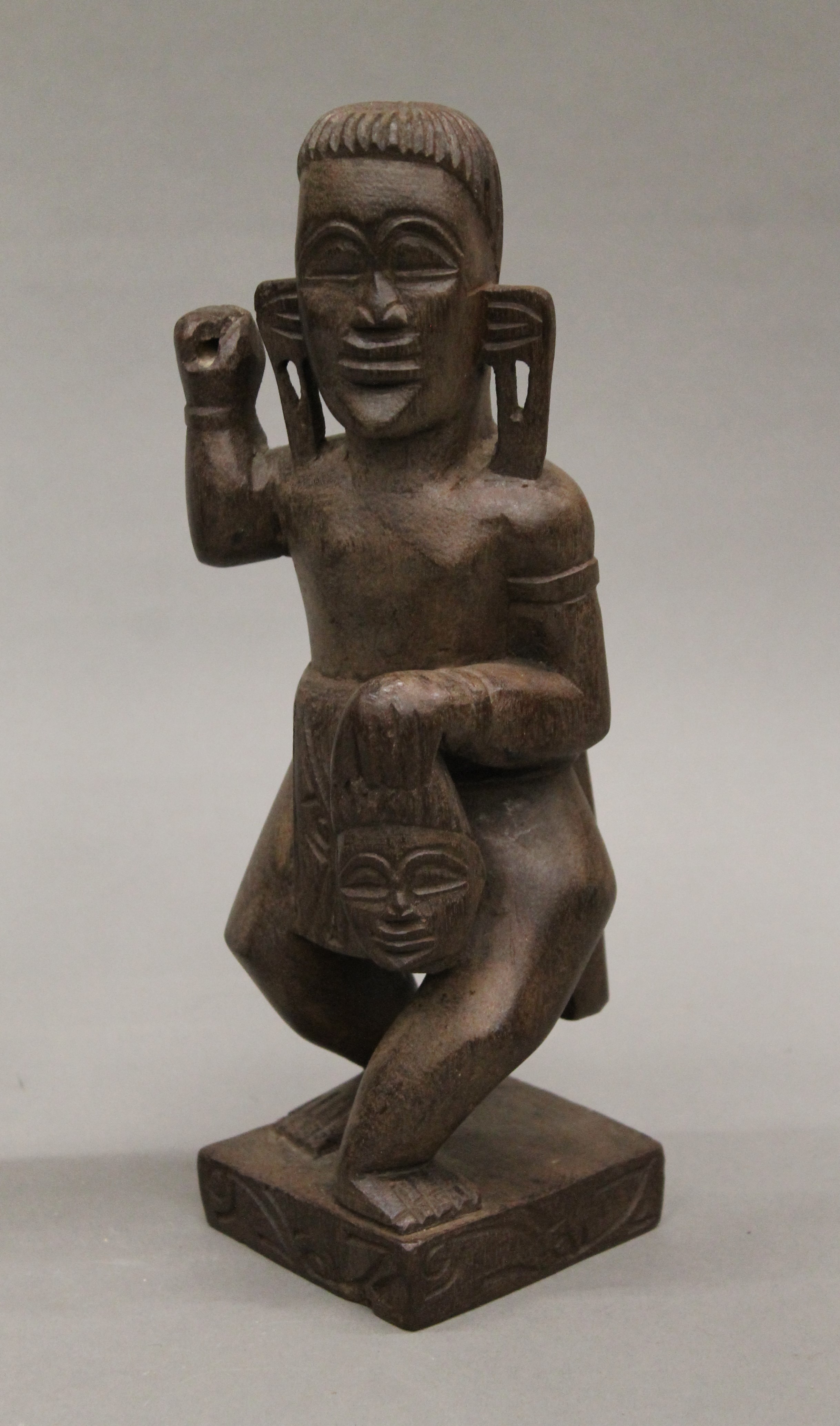 Two tribal carvings. The largest 31 cm high. - Image 2 of 7