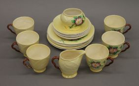 A Carltonware tea set.