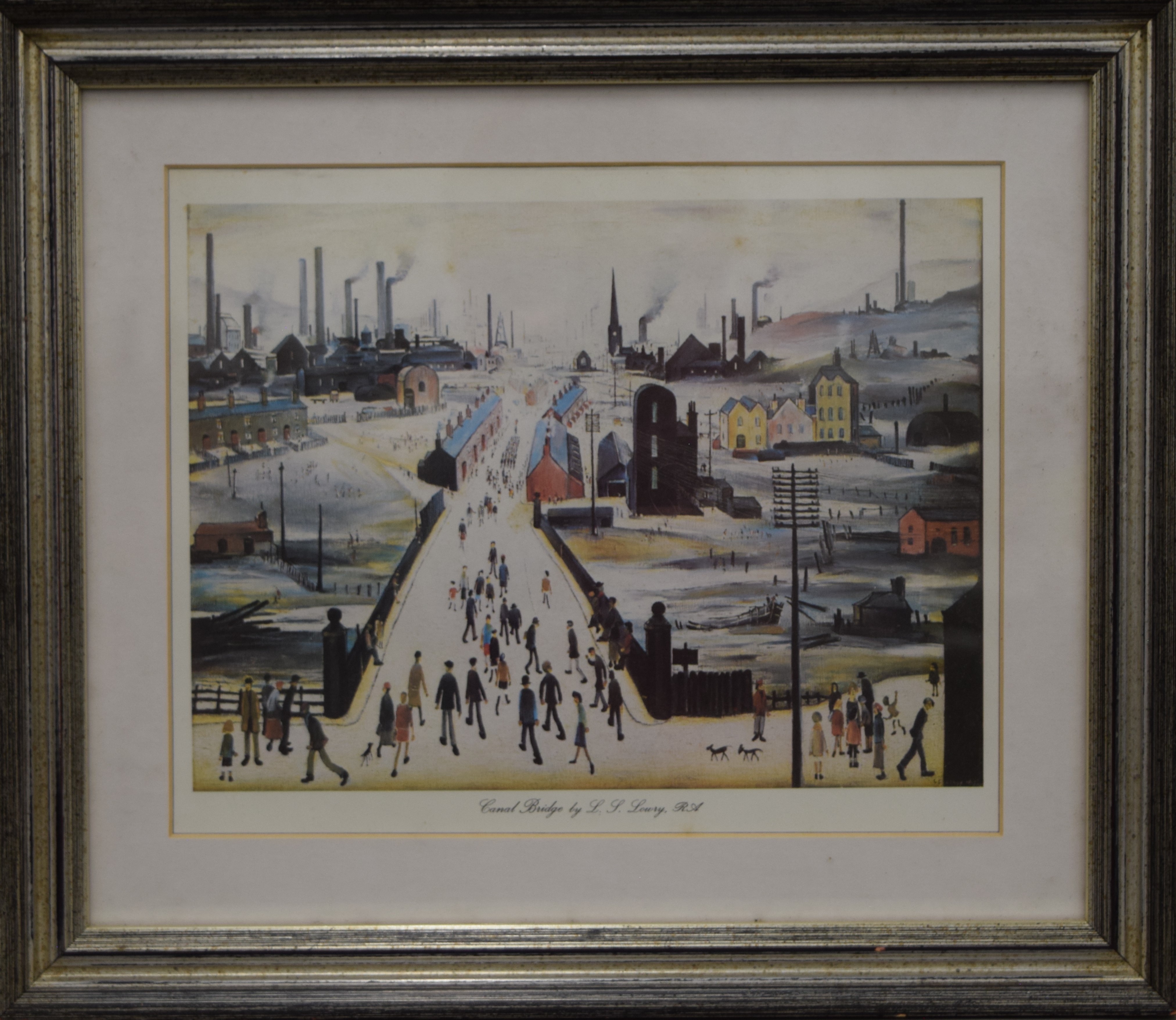 Four L S Lowry prints, each framed and glazed. The largest 34.5 x 29 cm overall. - Image 4 of 6