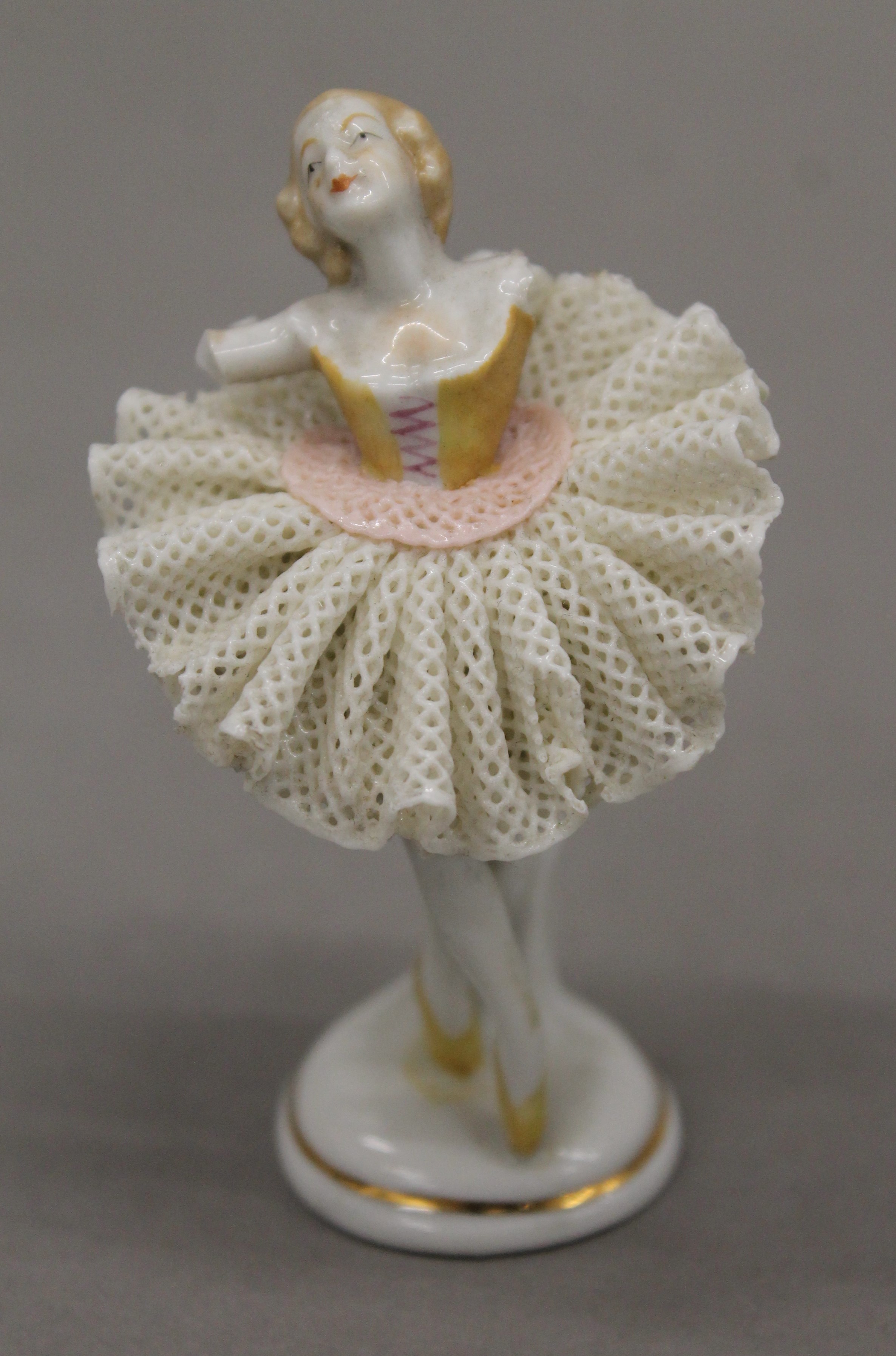 Eight Continental porcelain figurines, including Weiss. - Image 4 of 21