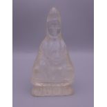 A carved model of Guanyin. 11.5 cm high.