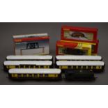 A quantity of Hornby Tri-ang and Limer OO-Gauge train sets and accessories.