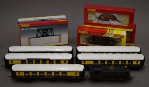 A quantity of Hornby Tri-ang and Limer OO-Gauge train sets and accessories.