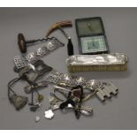 A quantity of miscellaneous items, including silver.