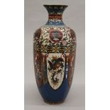 A large cloisonne vase. 46.5 cm high.
