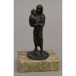 A bronze sculpture by Siggy Puchta, limited edition (original label to underside). 12 cm high.
