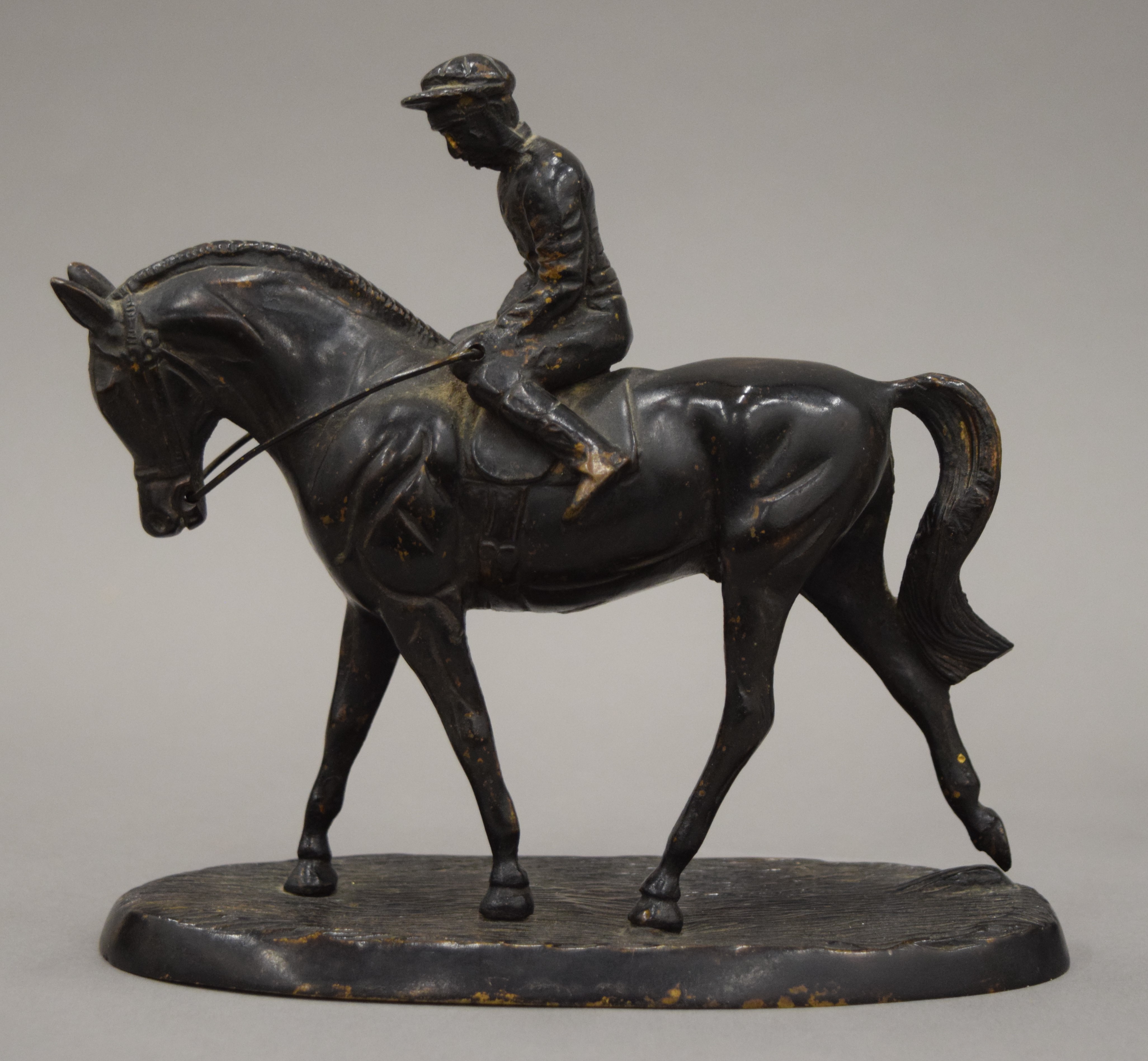 Three horse sculptures. The largest 17 cm high. - Image 2 of 7