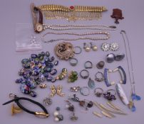 A quantity of jewellery, etc.