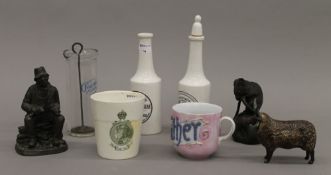 A quantity of ceramics, an Ovaltine mixer etc.