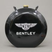 A Bentley oil can. 36 cm high.
