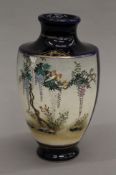 A late 19th century Satsuma vase. 21 cm high.
