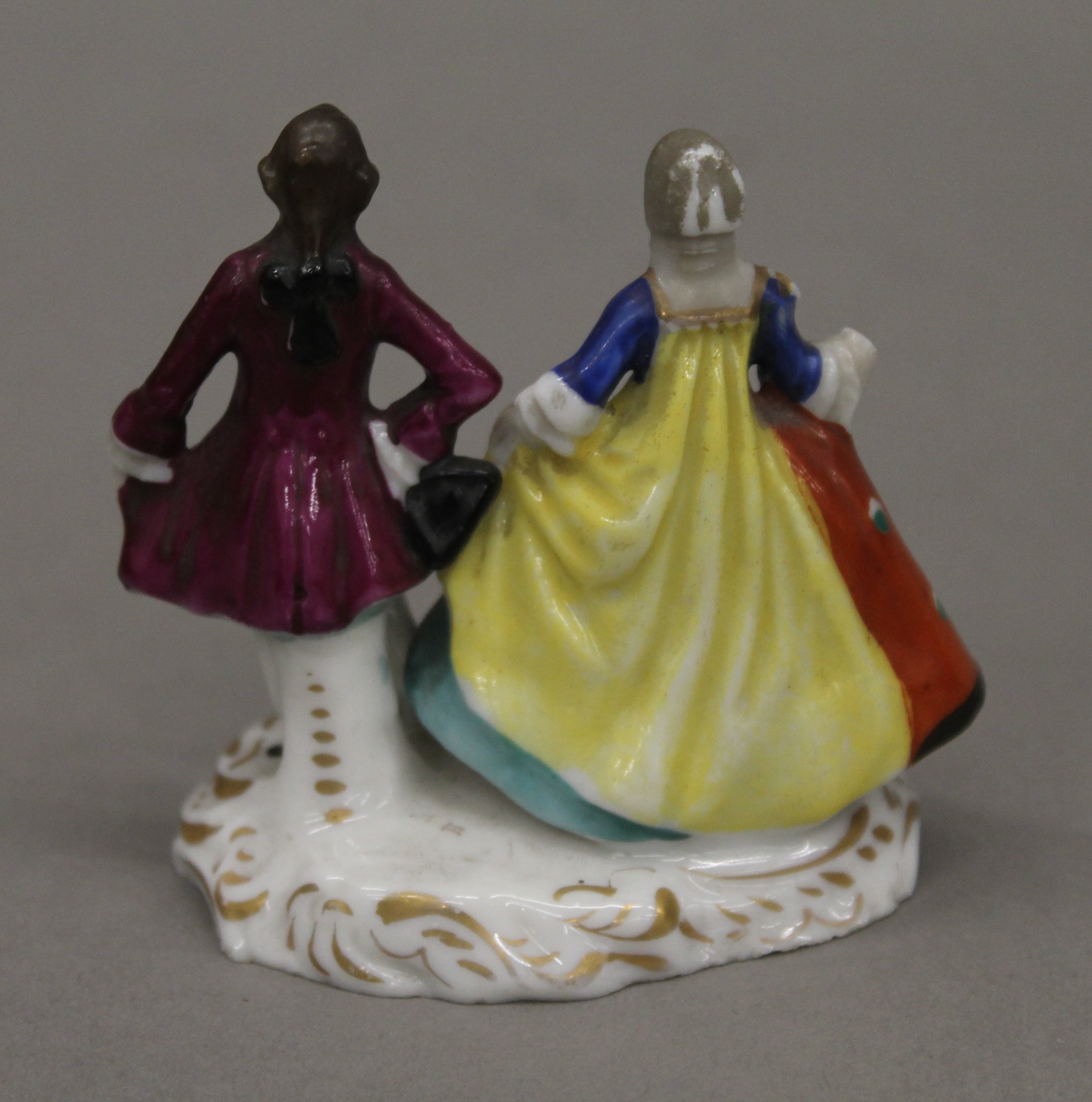 Eight Continental porcelain figurines, including Weiss. - Image 16 of 21