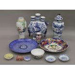 A quantity of Chinese ceramics.