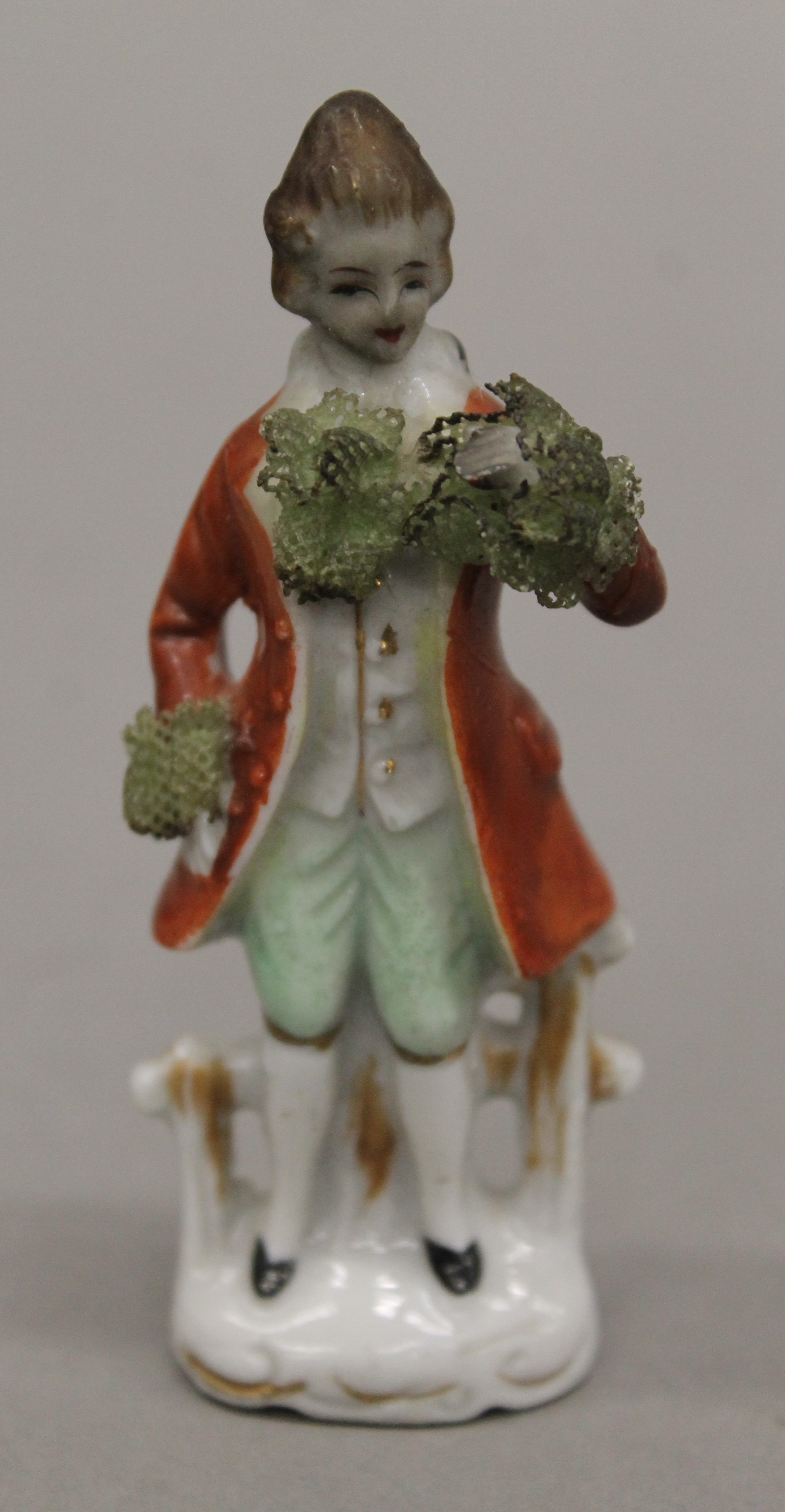 Eight Continental porcelain figurines, including Weiss. - Image 13 of 21