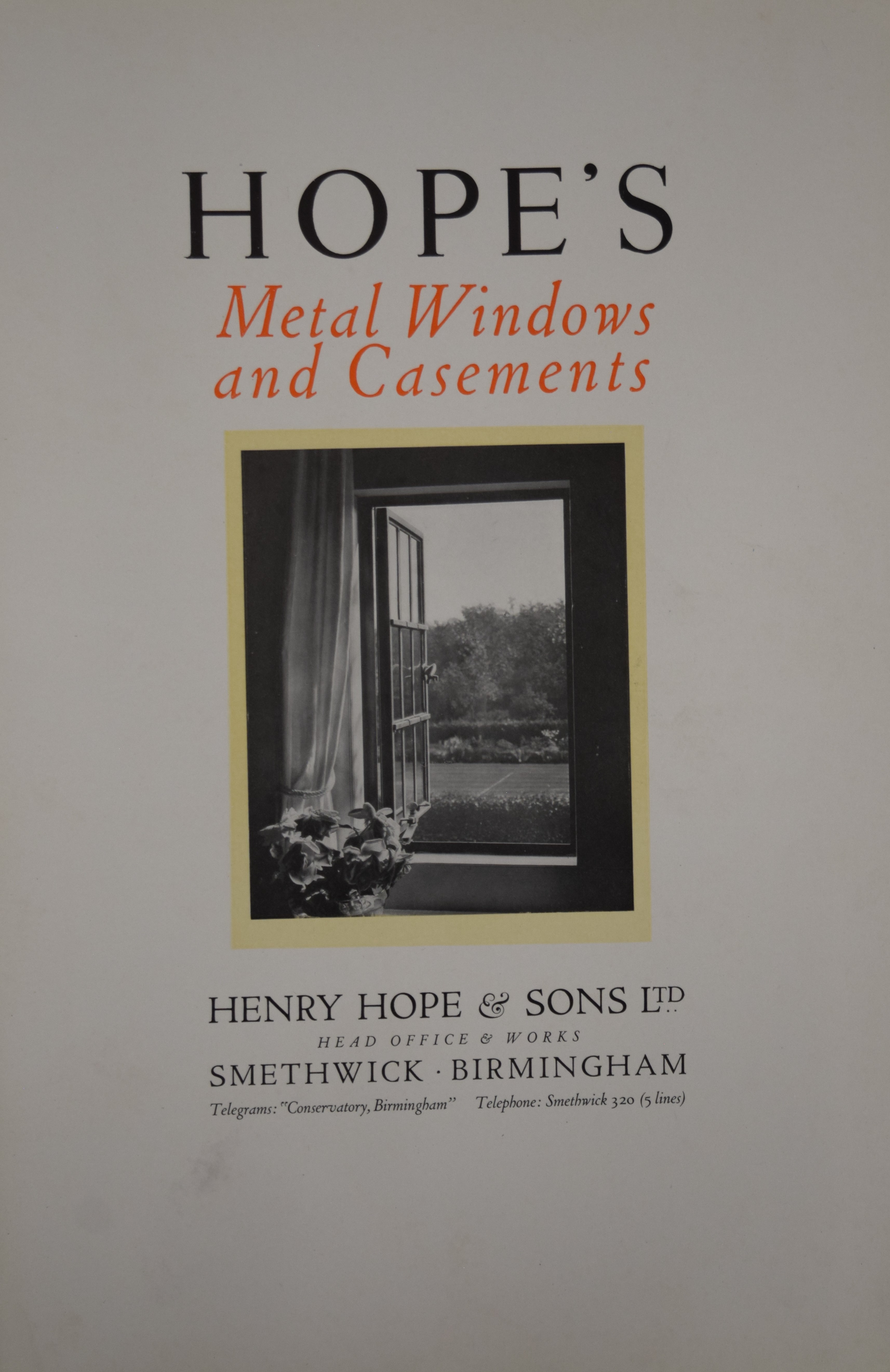 A 1920s catalogue for Hopes Windows (1818-1926) and W A Hudson Ltd Encyclopaedia of Furnishing - Image 2 of 7