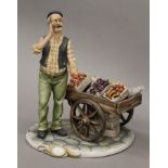 A collection of various Capodimonte porcelain models, etc.