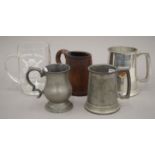 A small collection of tankards.
