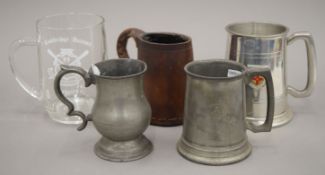 A small collection of tankards.