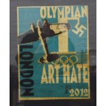 BILLY CHILDISH (born 1959) British (AR), ART HATE, Olympian London 2012, hand bill print, stamped M.