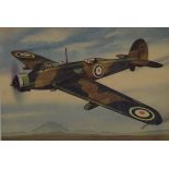 A pair of prints of 1940's Aircraft's, each framed and glazed. 22 x 17 cm.