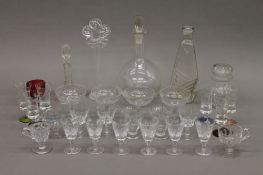 A quantity of glassware.