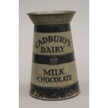 A Cadbury's Dairy Milk Chocolate milk churn tin/money box. 14 cm high.