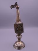 A 19th century Russian silver spice tower. 16.5 cm high.