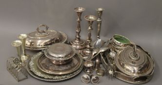 A quantity of various silver plate.