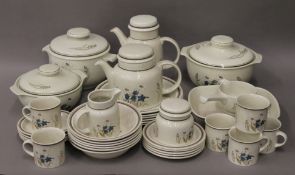 A quantity of Royal Doulton Lambeth Ware Hill Top pattern tea and dinner wares.