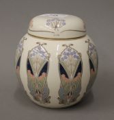 A Masons Liberty Ianthe pattern ginger jar. 12 cm high.