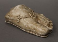 After The Antique, plaster model of a foot. 17 cm long.